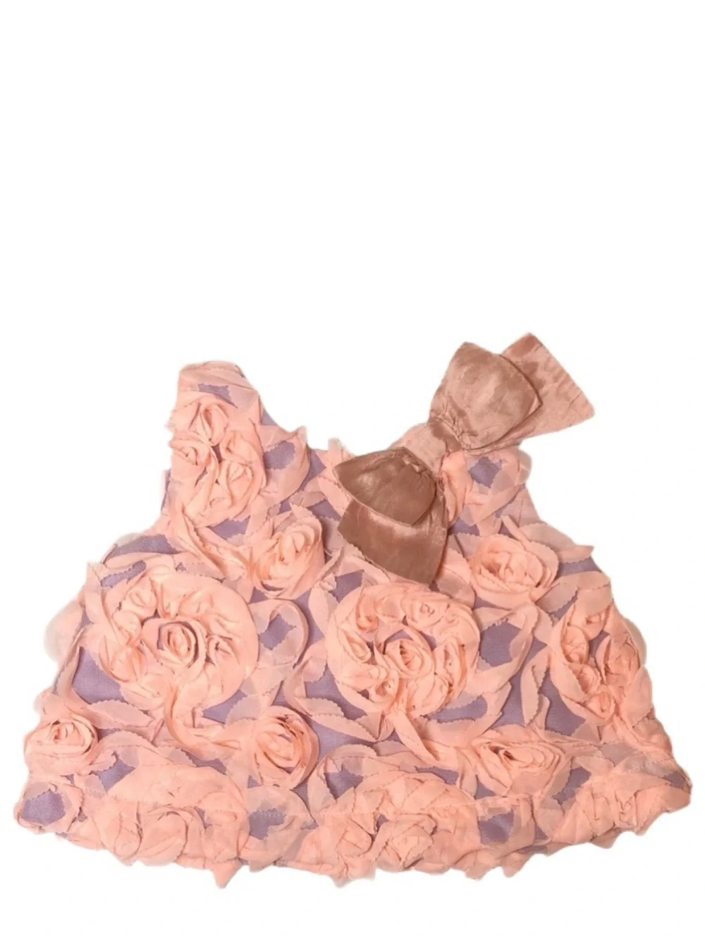 Gymboree Lavender and Peach Roses Baby Dress/Top Size 18 to 24 Months